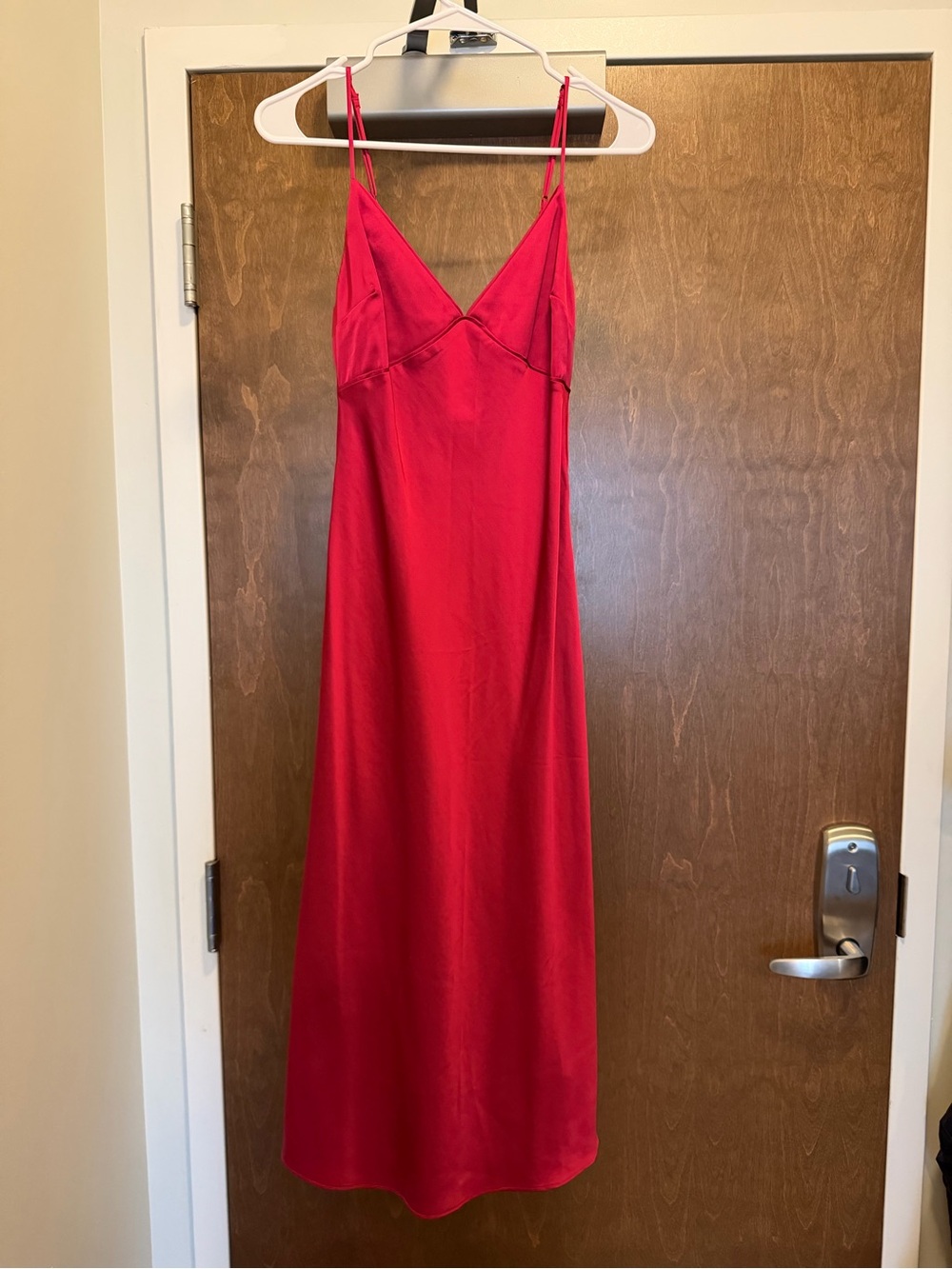 Abercrombie & Fitch Hot Pink Satin Slip Dress
